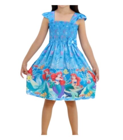 VESTIDO INFANTIL ALÇA COM BABADO TAMANHO P