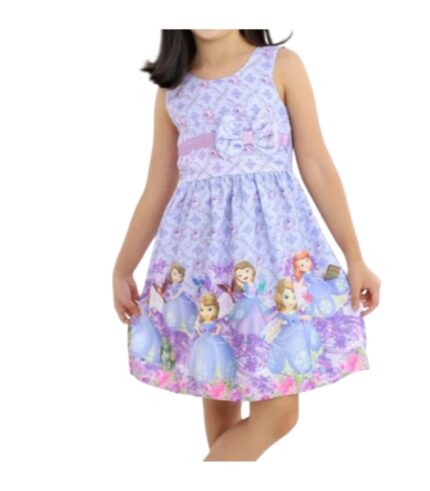 VESTIDO INFANTIL SEM MANGAS TAMANHO G