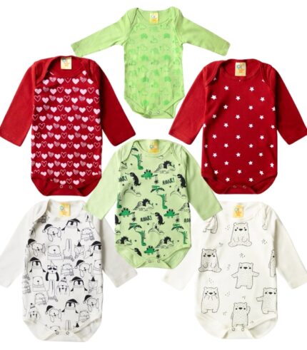 BODY INFANTIL MANGA LONGA TAMANHO P