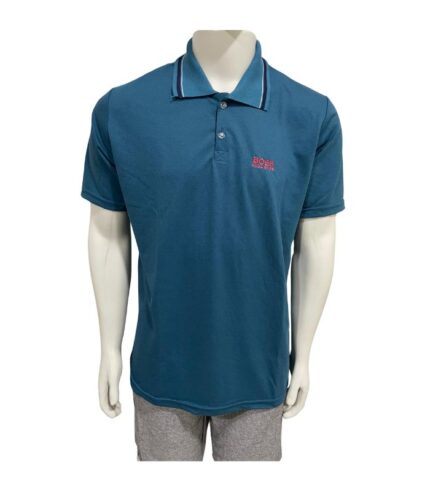 CAMISA POLO MALHA PIQUET AZUL