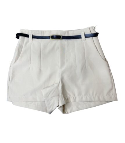 SHORT ALFAIATARIA LISO BEGE TAMANHO M